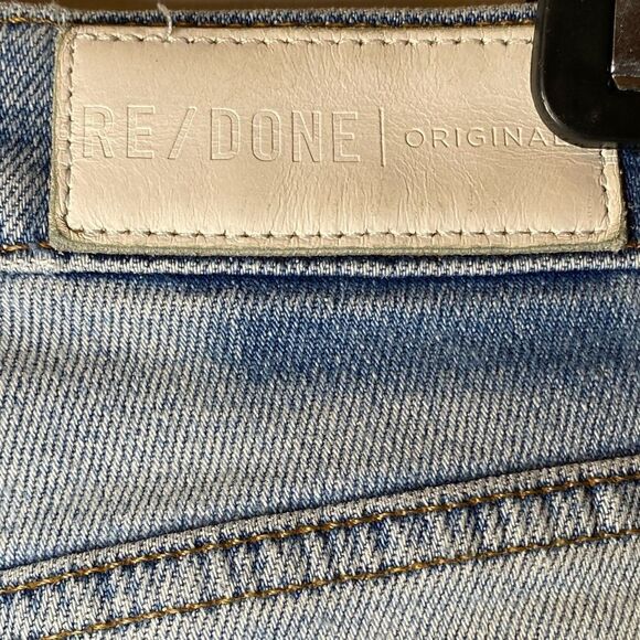 RE/DONE High Rise Ankle Crop Jeans Retro Indigo Women’s Size 26 - Picture 6 of 9